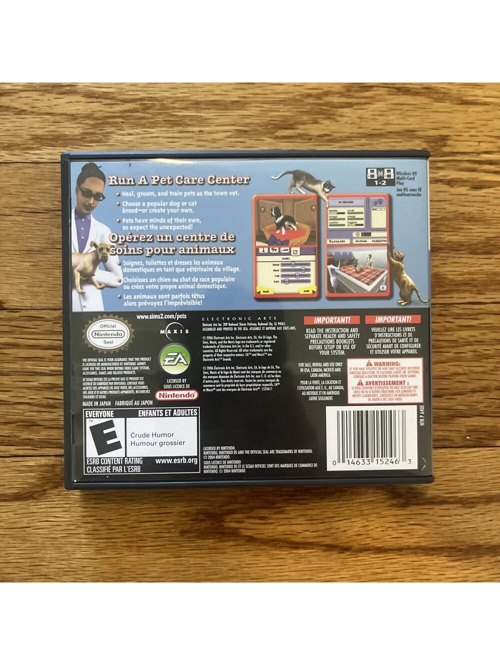 The Sims 2 Nintendo DS Original Box and Manual Tested Working